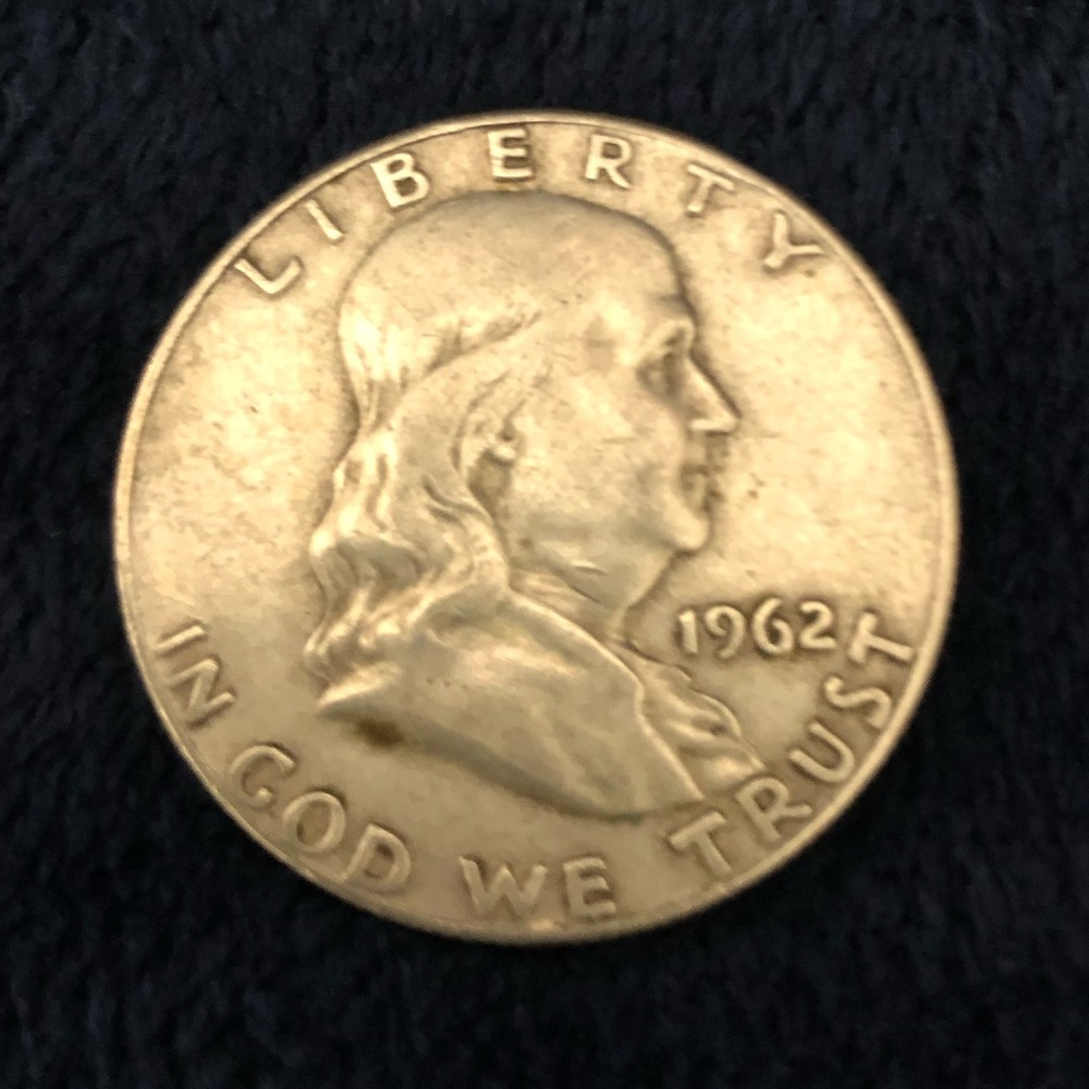 1962-D Franklin 50 cent coin